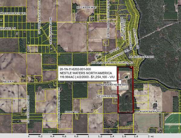 600x456 Nestle Waters North America, 20-1N-11-6202-001-000, in Madison Blue Springs, by John S. Quarterman, for WWALS.net, 20 August 2014