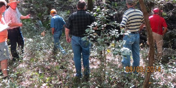 600x300 Karst window adjacent to the proposed route. Thank you to our photographer, Russ Tatum. (2 of 2), in FERC and Sabal Trail at the Withlacoochee River in Hamilton County, FL, by Chris Mericle, for WWALS.net, 16 September 2014