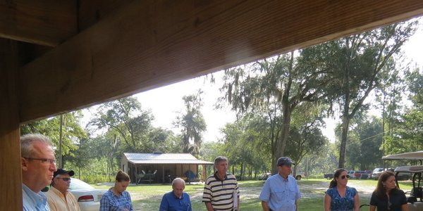 600x300 Question and answer session (1 of 2), in FERC and Sabal Trail at the Withlacoochee River in Hamilton County, FL, by Chris Mericle, for WWALS.net, 16 September 2014