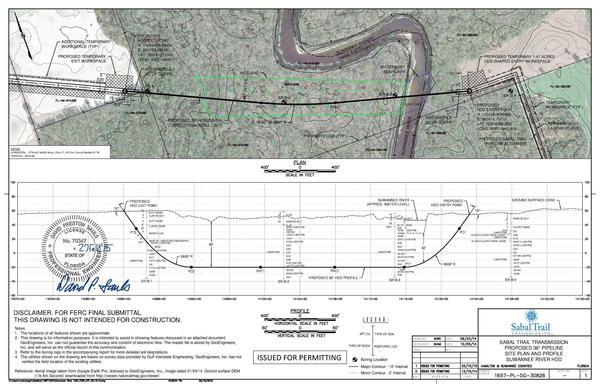 600x388 Horizontal Directional Drilling, in Suwannee River crossing, by Sabal Trail Transmission, for WWALS.net, 10 July 2015
