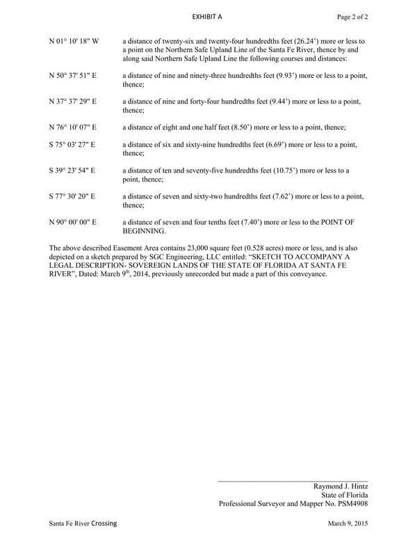 600x776 Area of New Easement, City of Branford, Suwannee and Gilchrist Co., FL (2 of 2), in Santa Fe River Crossing, by John S. Quarterman, for WWALS.net, 10 July 2015