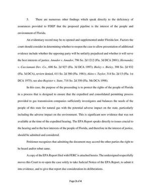 the purpose of the proceeding is to protect the rights of the people of Florida