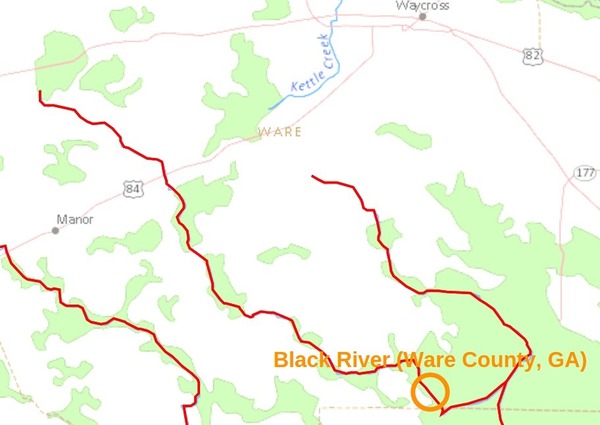 Black River into the Okefenokee Swamp and Suwannee River