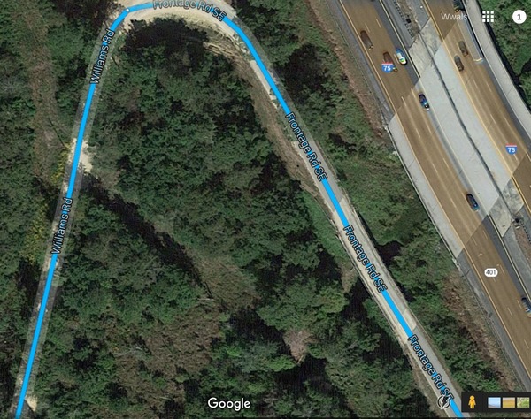 Bevel Creek at I-75 --Google Maps