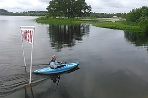 Gretchen at the Finish