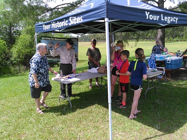 Three person canoe: Catherine Lord, Mobile, AL & Susie and Ross Peters, Tifton