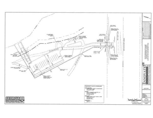 Roads and parking lot