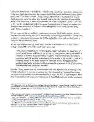 Withlacoochee River, Madison Blue Spring, water wells