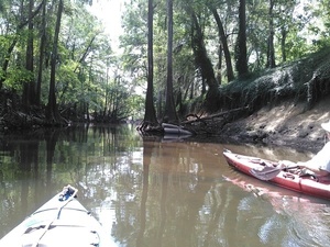 Two boats and two floats