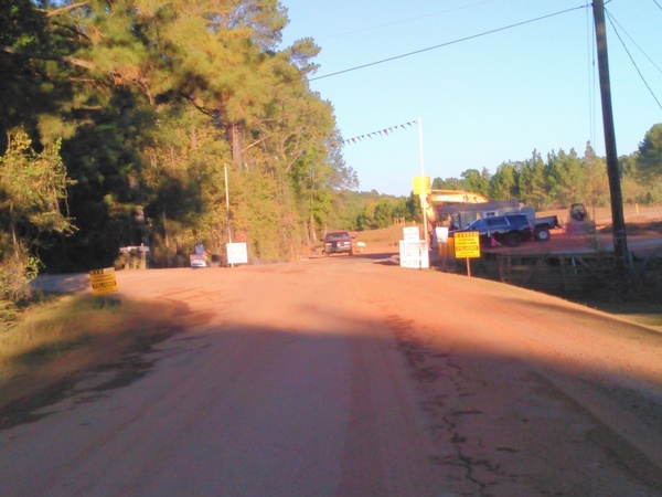 Construction entrance, Brick Plant Rd.,