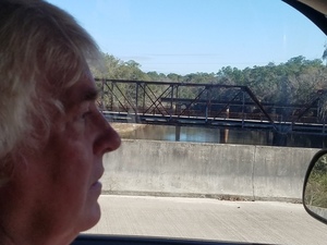 Upstream Suwannee River @ US 90 with Phil Hubbard, 30.3843354, -83.1755634