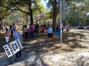 Patricia and people getting ready to move at SRSP 30.3788609, -83.1657808