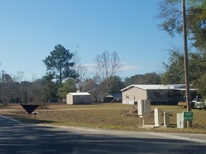 Troy Access and road work sign, CR 141 @ SW 74th St, Jasper, FL, 30.4208830, -83.1758460