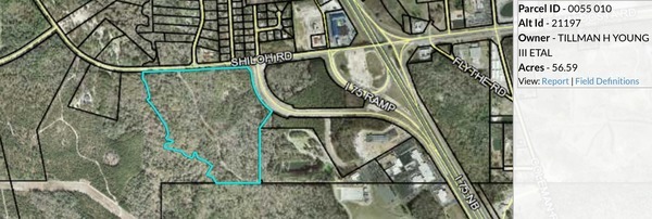 Tillman Parcel ID 0055 010, 4565 Shiloh Road