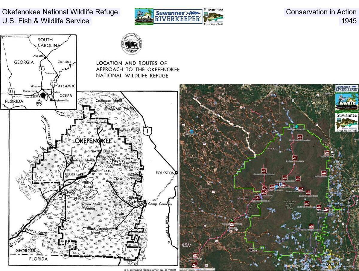 [Okefenokee National Wildlife Refuge, Conservation in Action, U.S. Fish & Wildlife Service, 1945]