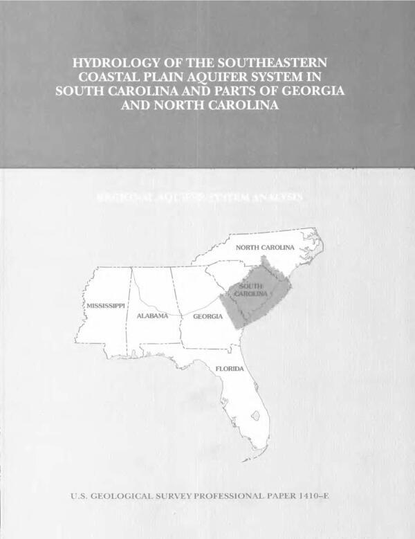 [HYDROLOGY OF THE SOUTHEASTERN COASTAL PLAIN AQUIFER SYSTEM IN SOUTH CAROLINA AND PARTS OF GEORGIA AND NORTH CAROLINA, 1996-01-01, --Walter R. Aucott, USGS PROFESSIONAL PAPER 1410-E]