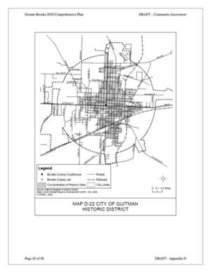 [Map D-22 City of Quitman Historic District]