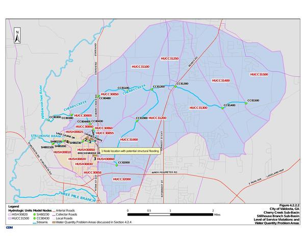 Figure 4.2.2.2 Water Quantity Problem Areas