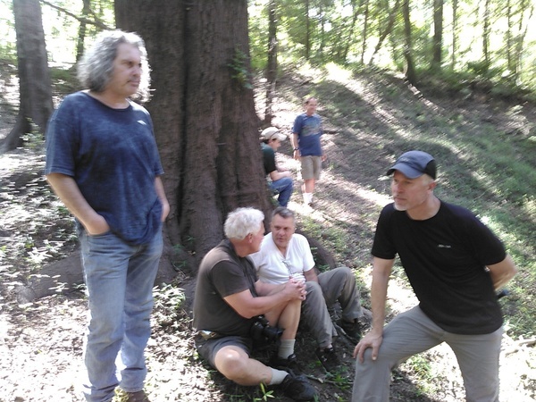 [VSU Geology Prof. Can Denizman with FDEP & SRWMD people]