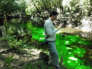 [Dye heading down the Dead River]