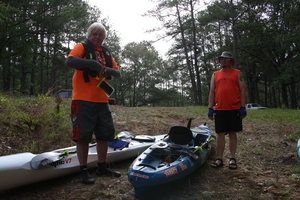 [Phil Hubbard getting serious about paddling]