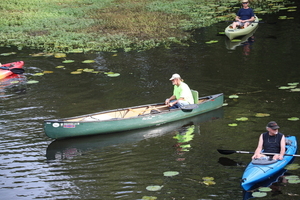 [Ray Cummings, canoe ready to go]