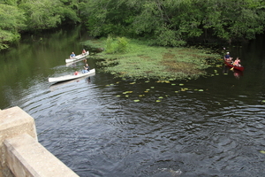 [And the canoes on the left]