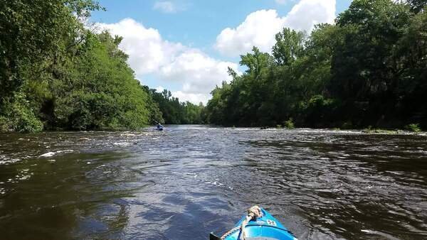 Movie: Tom Potter shoots some rapids (51M), 30.58135, -83.26283