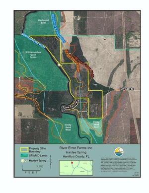 [Map: River Error Farms Inc., Hardee Spring, Hamilton County, FL]