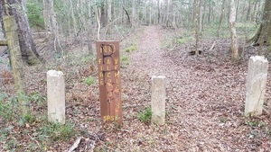 [Sign and barriers, 15:45:45, 30.4176065, -83.1569645]