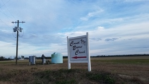 [Corinth Baptist Church sign on SW 69th Dr., 17:33:48, 30.4355477, -83.1795020]