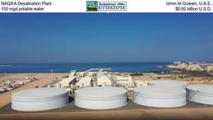 [NAQA’A Desalination Plant, Umm Al Quwain, U.A.E., 150 mgd potable water, $0.82 billion U.S.D.]