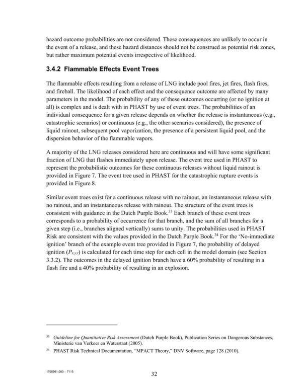3.4.2 Flammable Effects Event Trees