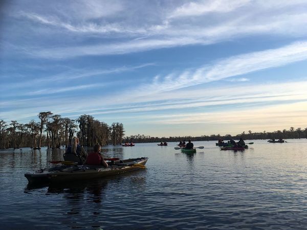 [Many paddlers]