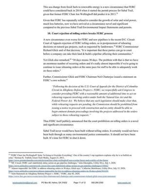 [10. Court rejection of tolling orders breaks FERC process]