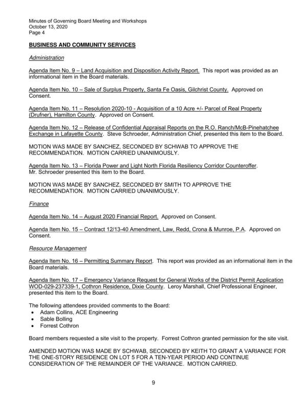 Business and Community Services