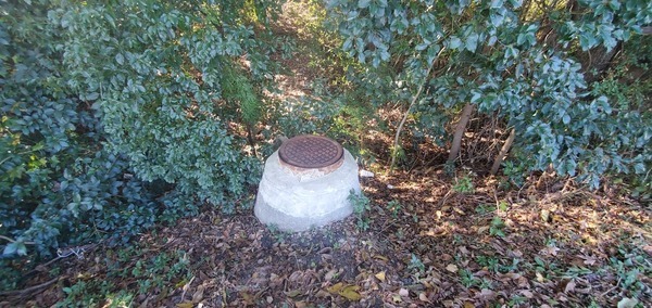 [Downhill manhole, 10:17:14, 30.8470973, -83.3288794]
