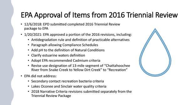 EPA Approval from 2016 Triennial Review
