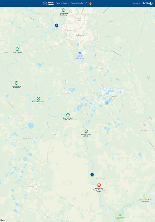 [Swim Guide, forty miles, Withlacoochee River]
