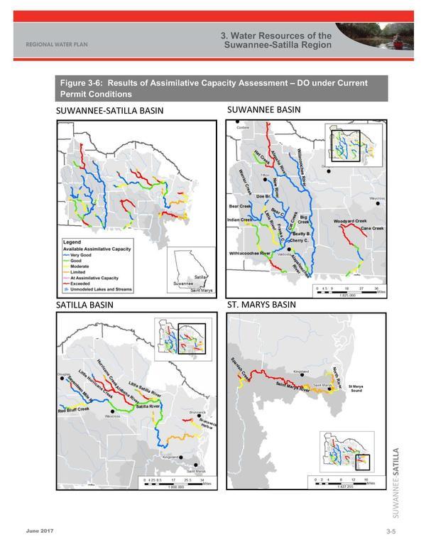 Figure 3-6: DO Assimilative Capacity, Current Conditions (Per Basin)