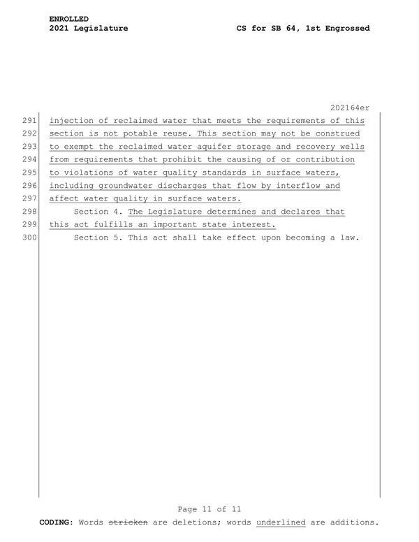 ASR is not potable reuse