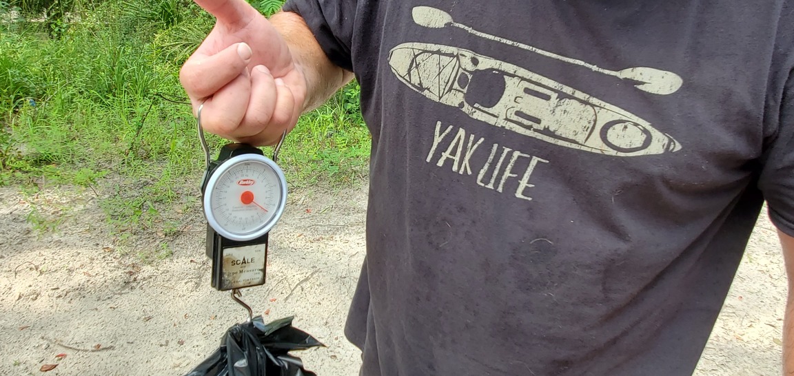 17 pounds this bag, 10:34:37, 31.0429443, -83.0426271