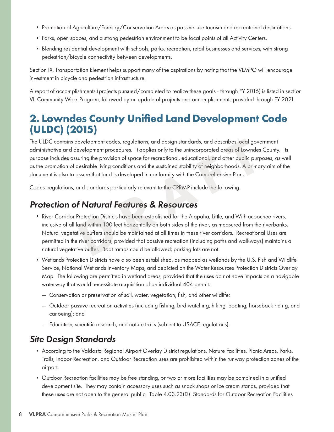 2. Lowndes County Unified Land Development Code (ULDC) (2015)