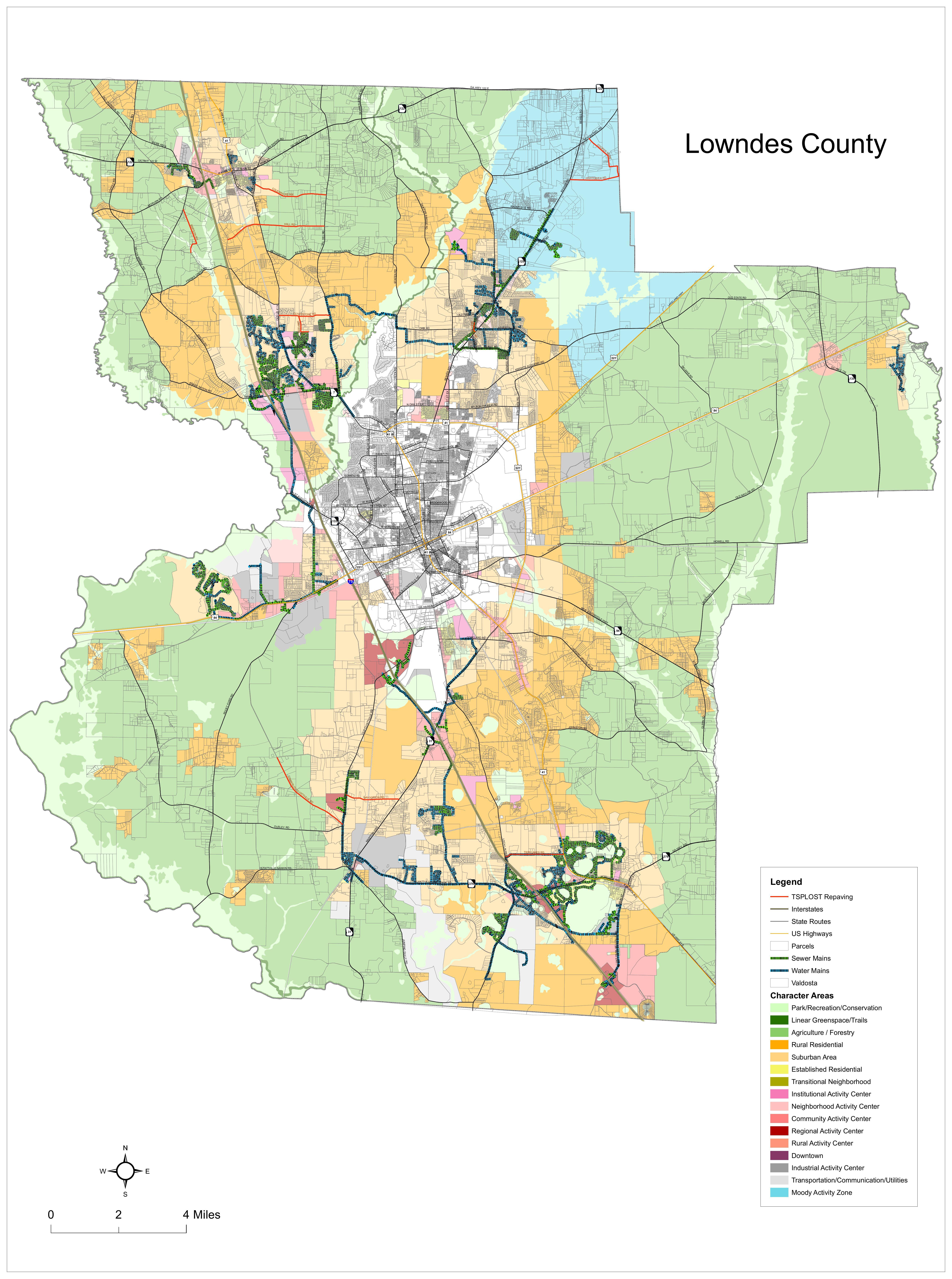 Character Area Map 2021-09-28 Courtesy Lowndes County Planner JD Dillard