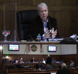 [Valdosta Mayor Scott James, Suwannee Riverkeeper John S. Quarterman]