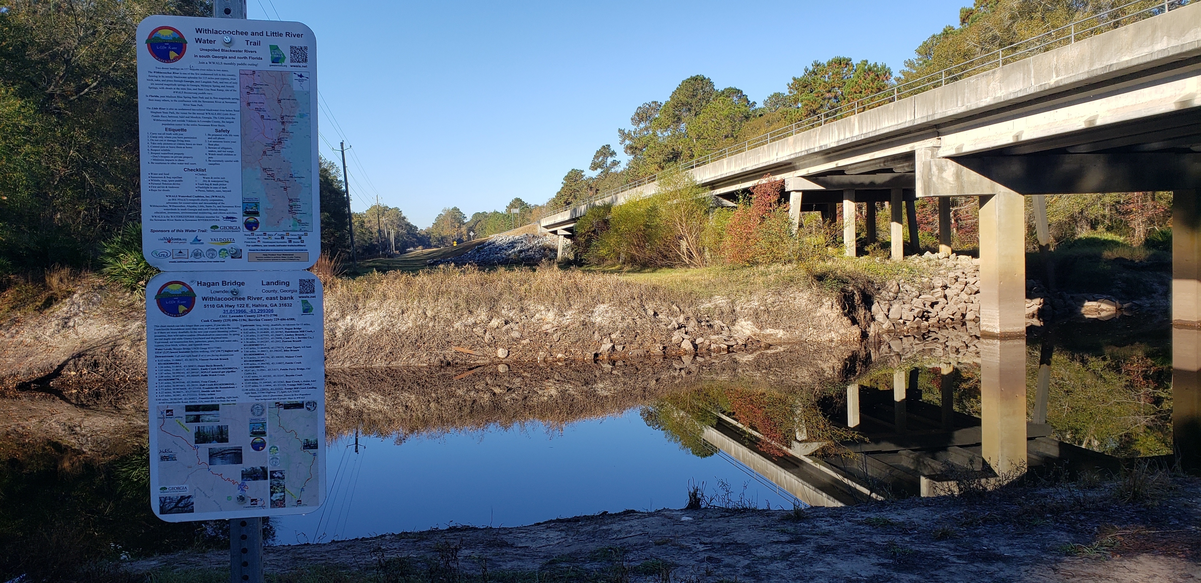 Hagan Bridge Landing, Withlacoochee River @ GA 122 2021-12-03