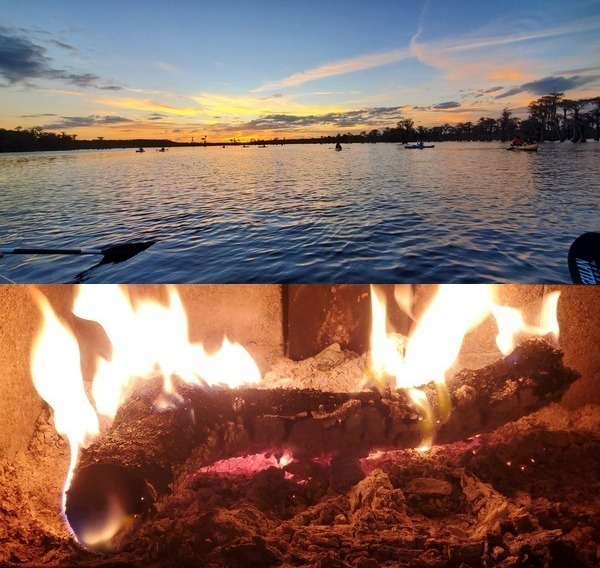 [Solstice Sunset, Yule Log: Merry Christmas]
