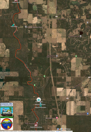 [Map: Nearest river access]