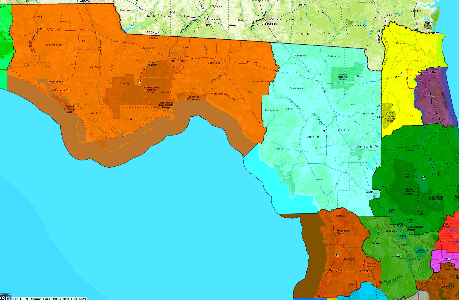 Florida Congressional Districts 2022-04-21