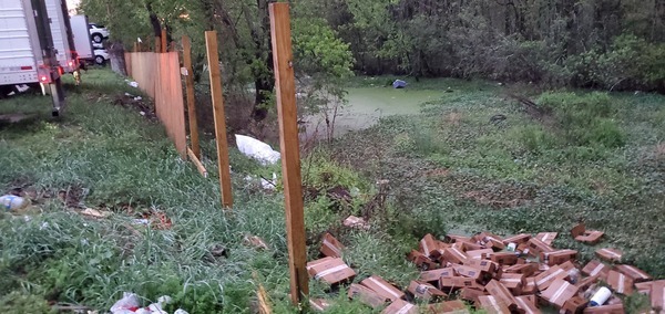 Unfinished fence